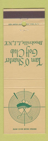 Matchbook Cover - Tam O Shanter Golf Club Brookville LI NY
