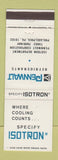 Matchbook Cover - Isotron Cooling Pennwalt Refrigerants Philadelphia PA
