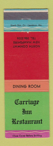 Matchbook Cover - Carriage Inn Restaurant North Conway NH
