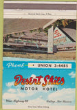 Matchbook Cover - Desert Skies Motor Hotel Gallup NM Route 66 40 Strike