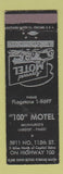 Matchbook Cover - 100 Motel Milwaukee WI