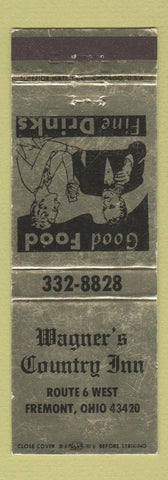Matchbook Cover - Wagner's Country Inn Fremont OH WEAR