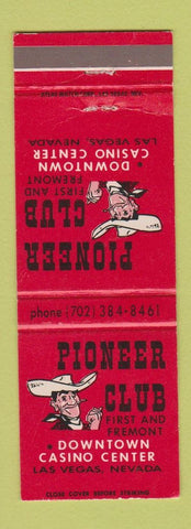 Matchbook Cover - Pioneer Club Las Vegas NV Casino