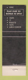 Matchbook Cover - Pioneer Club Las Vegas NV Casino