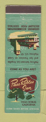 Matchbook Cover - Paso Robles Inn CA