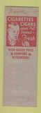 Matchbook Cover - The Clock Restaurant Columbus OH