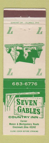 Matchbook Cover - Seven Gables Country Inn Cincinnati OH