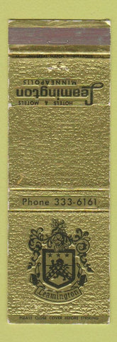 Matchbook Cover - Hotel Motels Leamington Minneapolis MN WEAR