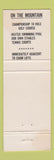 Matchbook Cover - Stratton Mountain Inn Stratton Mountain VT