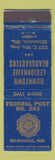 Matchbook Cover - American Legion Federal Post Milwaukee WI