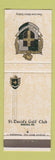 Matchbook Cover - St David's Golf Club Wayne PA