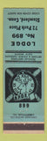 Matchbook Cover - Elks Lodge Stamford CT