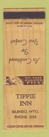 Matchbook Cover - Tippie Inn Glendo WY WORN
