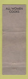 Matchbook Cover - Tippie Inn Glendo WY WORN