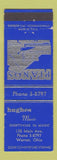 Matchbook Cover - Hughes Music Warren OH
