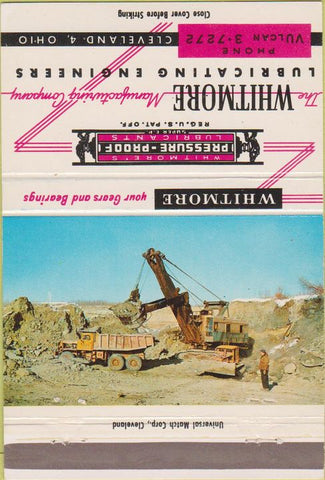 Matchbook Cover - Whitmore Lubricating Cleveland OH 40 Strike
