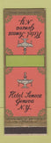 Matchbook Cover - Hotel Seneca Geneva NY