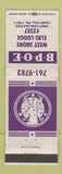 Matchbook Cover - Elks Lodge Camp Hill PA