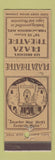 Matchbook Cover - Plaza Theatre New York City Leo Brecher's
