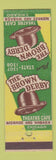Matchbook Cover - The Brown Derby Theatre Cafe Chicago IL