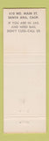 Matchbook Cover - Bob Drake Bail Bonds Pete Devich Santa Ana CA