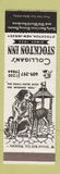 Matchbook Cover - Colligan's Stockton Inn Stockton NJ