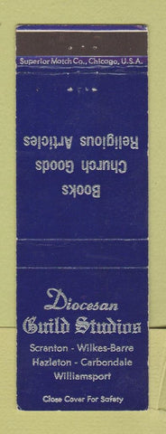 Matchbook Cover - Diocesan Guild Studios Scanton Wilkes Barre Hazleton PA WEAR