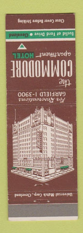 Matchbook Cover - Commodore Apartment Hotel Cleveland OH