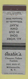 Matchbook Cover - Austin's Cleaners Furriers Williamsville NY