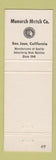 Matchbook Cover - Albee Idea Market Monarch Match San Jose CA