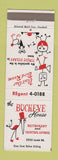 Matchbook Cover - Buckeye House North Olmstead OH