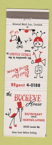 Matchbook Cover - Buckeye House North Olmstead OH