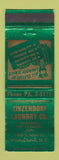 Matchbook Cover - Zinzendorf Laundry Winston Salem NC WORN