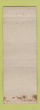 Matchbook Cover - Zinzendorf Laundry Winston Salem NC WORN