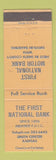 Matchbook Cover - First National Bank Smith Center KS