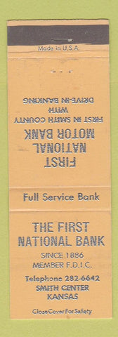 Matchbook Cover - First National Bank Smith Center KS