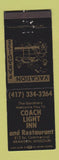 Matchbook Cover - Coach Light Inn Branson MO