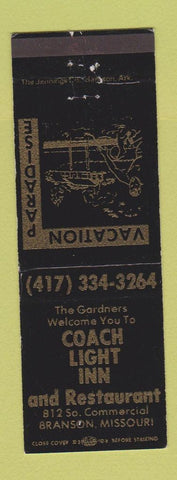 Matchbook Cover - Coach Light Inn Branson MO
