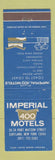 Matchbook Cover - Imperial 400 Motel Cortland NY WEAR