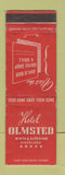 Matchbook Cover - Hotel Olmstead Cleveland OH WORN
