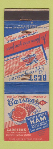 Matchbook Cover - Carstens Ham Spokane Seattle Tacoma WA WEAR