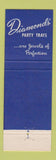 Matchbook Cover - Diamonds' Restaurants Cleveland? OH