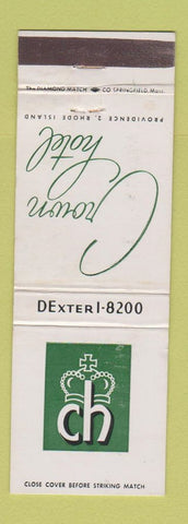 Matchbook Cover - Crown Hotel Providence RI WEAR