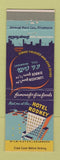 Matchbook Cover - Hotel Rodney Wilmington DE