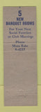 Matchbook Cover - Hotel Rodney Wilmington DE