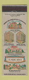 Matchbook Cover - JB Pound Hotels Savannah GA Chattanooga TN Jacksonville FL