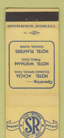 Matchbook Cover - Hotel Roosevelt Lansing MI