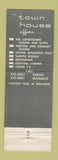 Matchbook Cover - Town House Motor Inn Fargo Bismarck ND