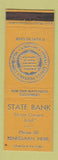 Matchbook Cover - State Bank Benkelman NE low phone #