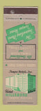Matchbook Cover - Hotel Hillsboro Tampa FL